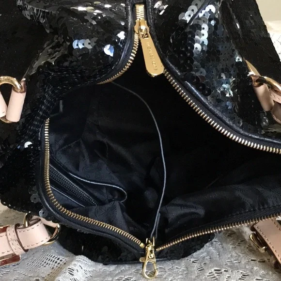 Michael Kors Black Sequin Tote Bag - Picture 6 of 8